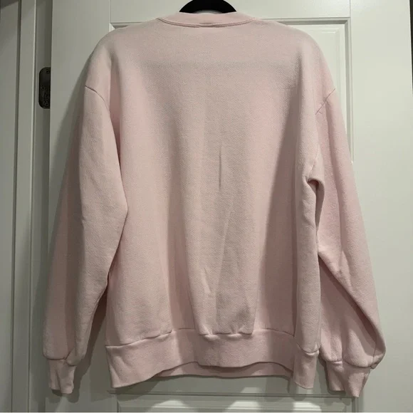 Vintage Morning Sun Crewneck Sweatshirt Womens Large Napping Kitty Birds Floral - Picture 5 of 8